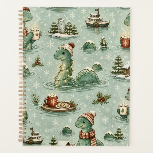Christmas Nessie Loch Ness Monster Cozy Cryptids  Planner