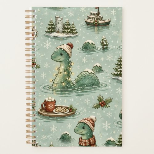 Christmas Nessie Loch Ness Monster Cozy Cryptids Planner