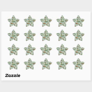 Christmas Nessie Loch Ness Monster Cozy Cryptids  Star Sticker