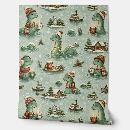 Christmas Nessie Loch Ness Monster Cozy Cryptids  Wallpaper