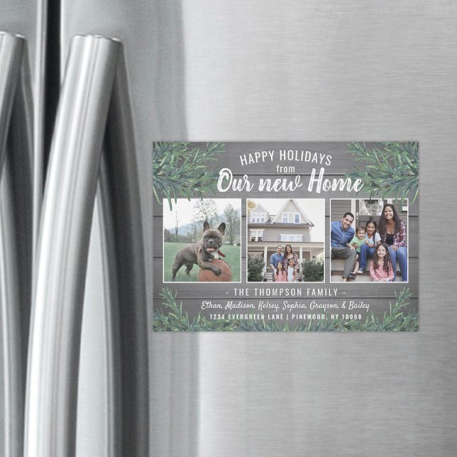 Christmas New Address Magnetic Photo Announcement (Creator Uploaded)