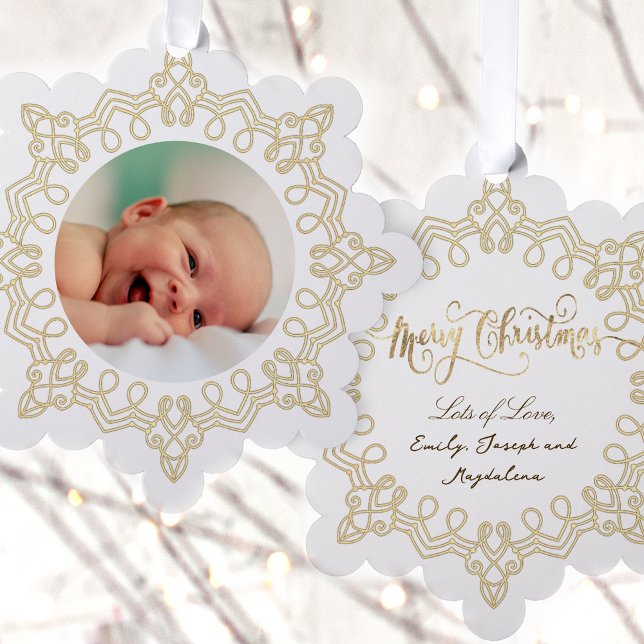 christmas new baby ornament card (Creator Uploaded)