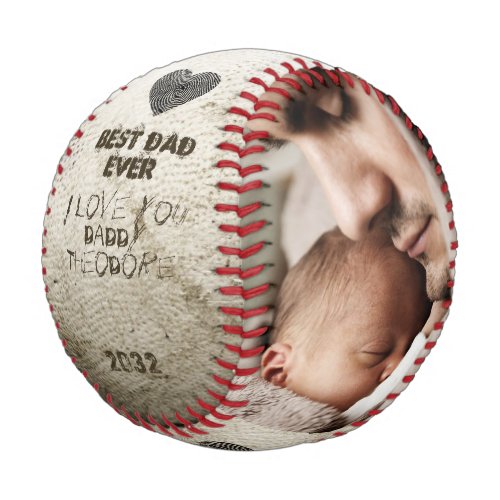Christmas New Dad Best Dad Ever DIY Photo Collage  Baseball
