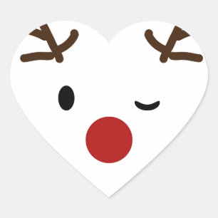 christmas new design heart sticker