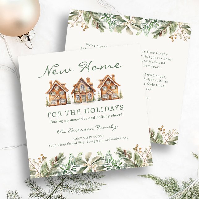 Christmas New Home For The Holidays Card (Christmas New Home For The Holidays Card
)