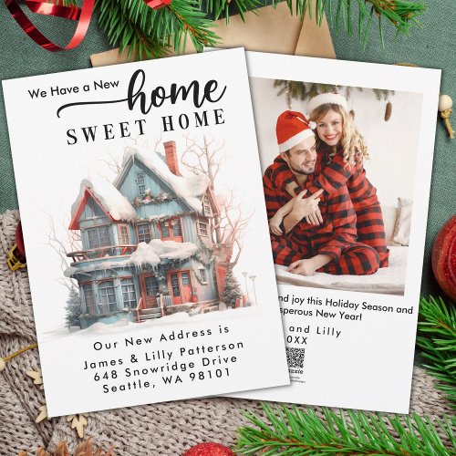 Christmas New Home for the Holidays moving Holiday Card