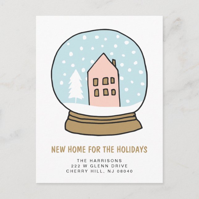 Christmas New Home Holiday Postcard (Front)