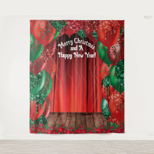 Christmas New Year Balloon Photo Booth Backdrop
