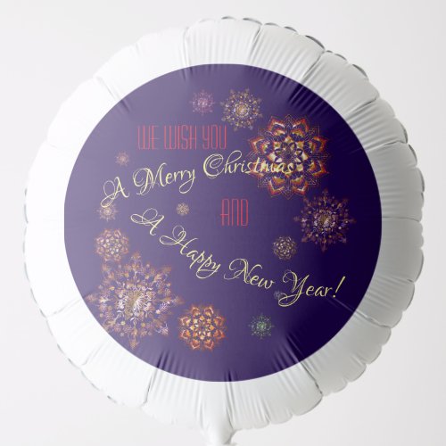 Christmas_new year_ colorful and bright snowflakes balloon