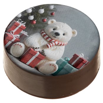 Christmas - New Year Cute Bear Oreo Cookies by usadesignstore at Zazzle
