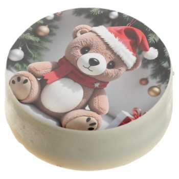Christmas - New Year Cute Bear White Oreo Cookies by usadesignstore at Zazzle