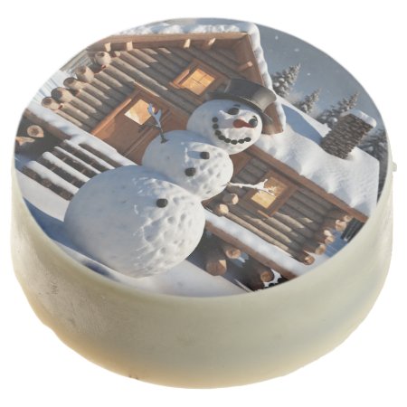 Christmas - New Year Cute Snowman Oreo Cookies