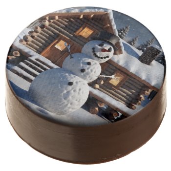 Christmas - New Year Cute Snowman Oreo Cookies by usadesignstore at Zazzle