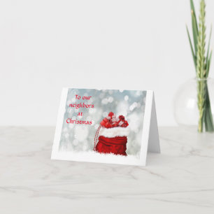 *CHRISTMAS/NEW YEAR GREETINGS* NEIGHBOR CARD
