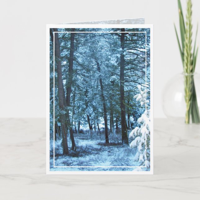 Christmas, New Year, Holiday - Blank Card (Front)