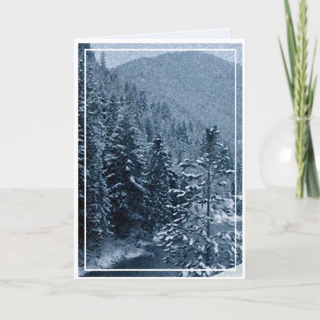 Christmas, New Year, Holiday - Blank Card (Front)