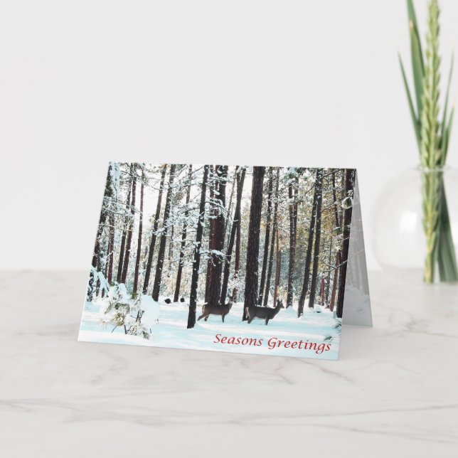 Christmas, New Year, Holiday - Deer (Front)