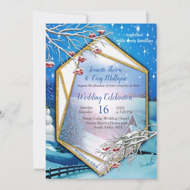 Christmas & New Year of 2024 Invitation (Front)