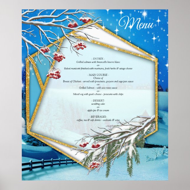 Christmas & New Year of 2024 Poster (Front)