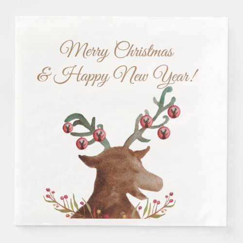 Christmas New Year  Paper Napkin