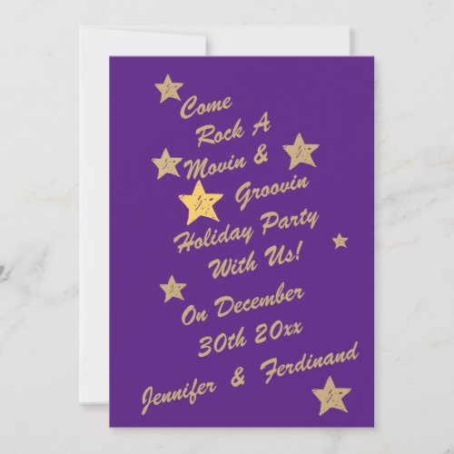 Christmas New Year Party Chic Holiday Party        Invitation