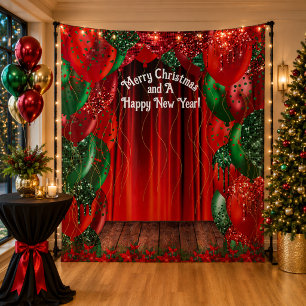 Christmas New Year Party Photo Backdrop