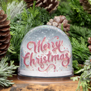 Christmas New Year Snow Globe