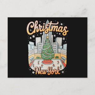 Christmas New York NY Xmas Trip Holiday Season Postcard
