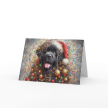 Christmas Newfie Holiday Card
