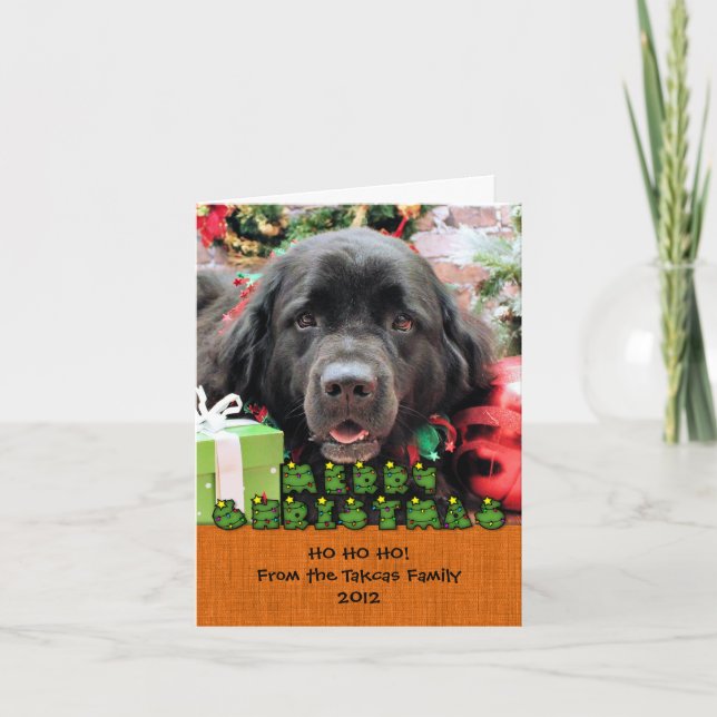 Christmas - Newfoundland - Izzie Holiday Card (Front)