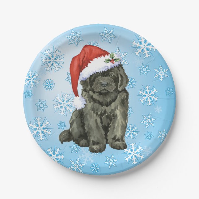Christmas Newfoundland Paper Plates (Front)