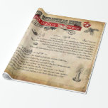 Christmas News Glossy Wrapping Paper, 30&quot; x 6&#39; Wrapping Paper