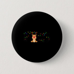 Christmas Nicu Nurse Crew Santa Reindeer Love Nurs Button