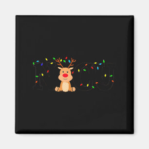Christmas Nicu Nurse Crew Santa Reindeer Love Nurs Magnet