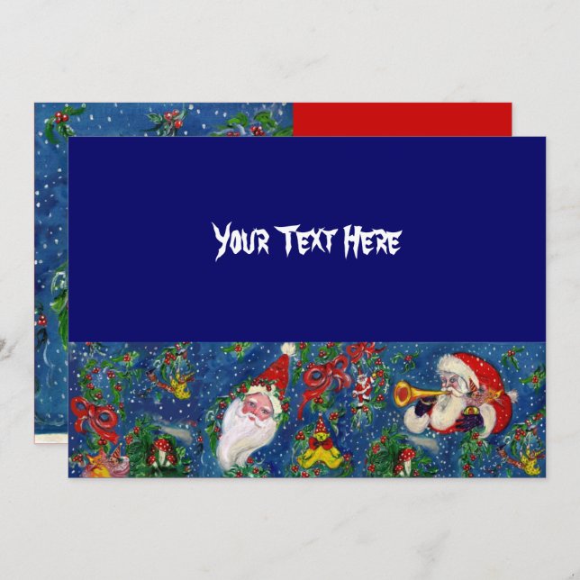 CHRISTMAS NIGHT HOLIDAY PARTY INVITATION (Front/Back)