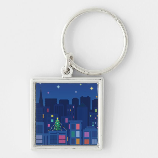 Christmas Night Keychain (Front)