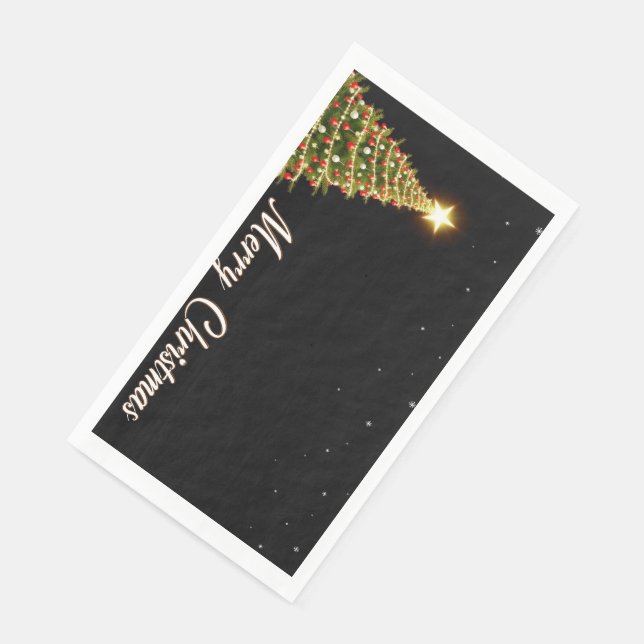  christmas night paper guest towels (Corner)