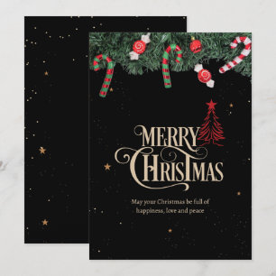Christmas Night Party Minimalist Christmas Eve Holiday Card