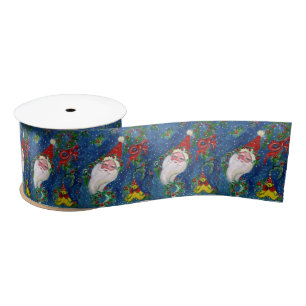 CHRISTMAS NIGHT /SANTA CLAUS SATIN RIBBON