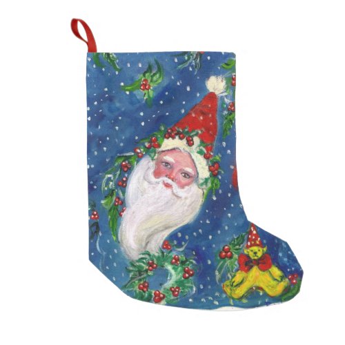 CHRISTMAS NIGHT SANTA CLAUS SMALL CHRISTMAS STOCKING