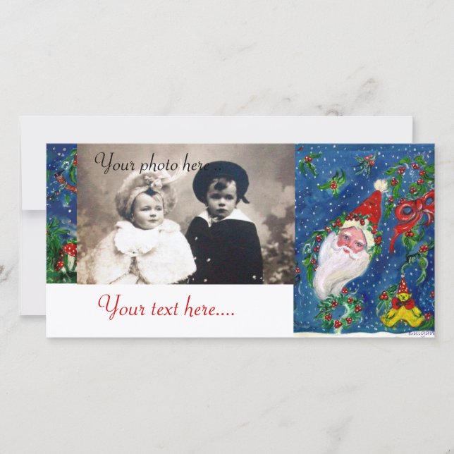 CHRISTMAS NIGHT / SANTA HOLIDAY CARD (Front)