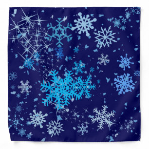 Christmas Night Snowfall Bandana