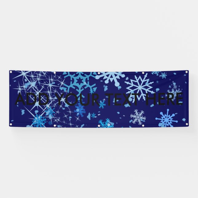 Christmas Night Snowfall Banner (Horizontal)