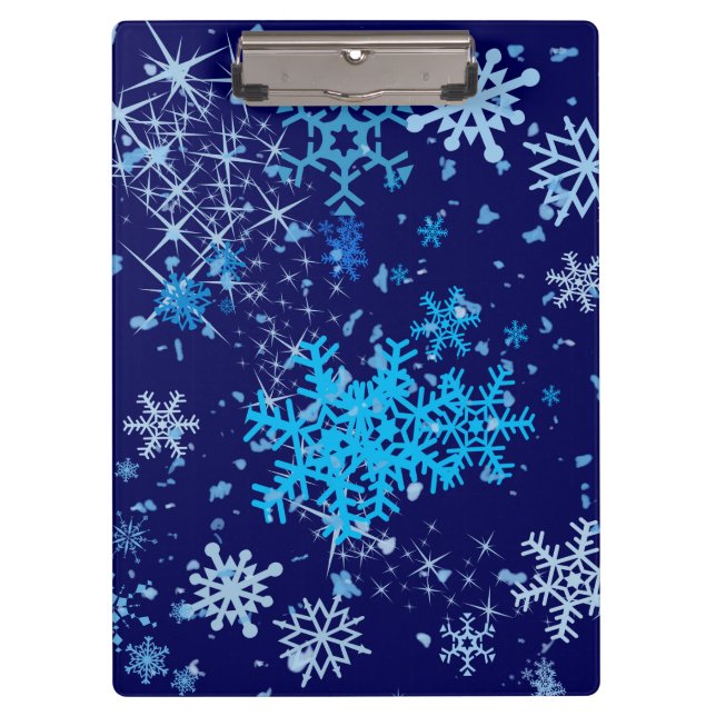 Christmas Night Snowfall Clipboard (Front)