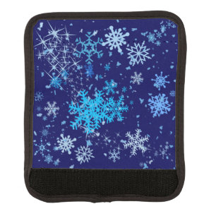 Christmas Night Snowfall Luggage Handle Wrap