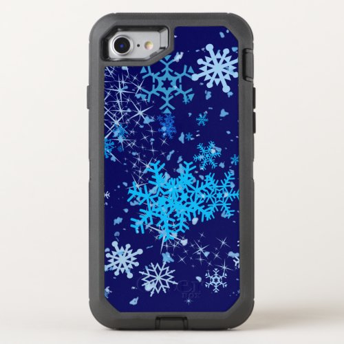 Christmas Night Snowfall OtterBox Defender iPhone SE87 Case