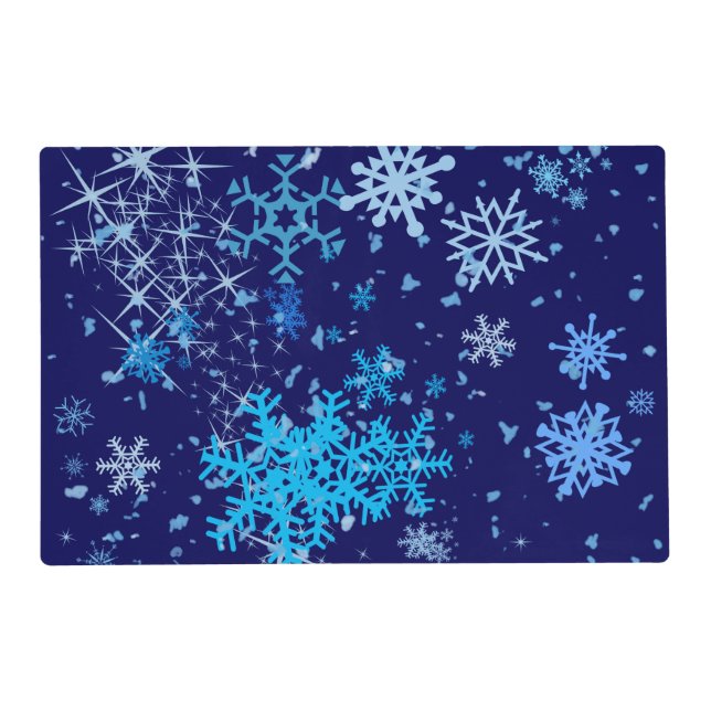 Christmas Night Snowfall Placemat (Front)