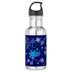 Christmas Night Snowfall Water Bottle