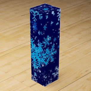 Christmas Night Snowfall Wine Gift Box