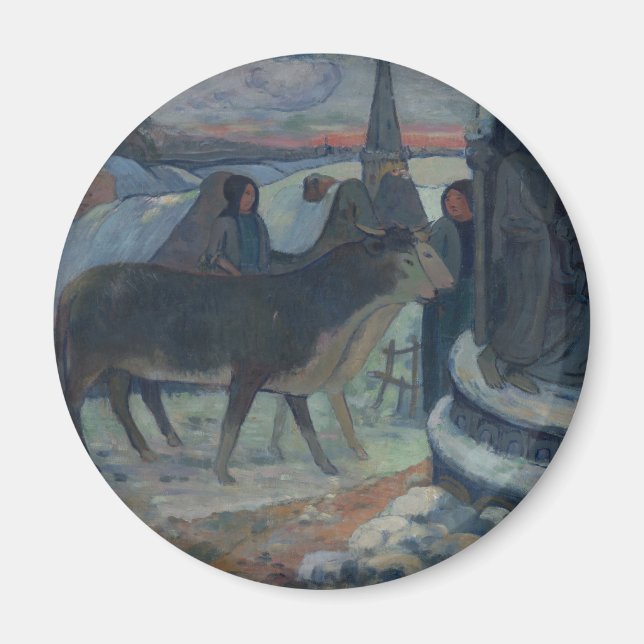 Christmas Night (The Blessing of the Oxen) Magnet (Front)